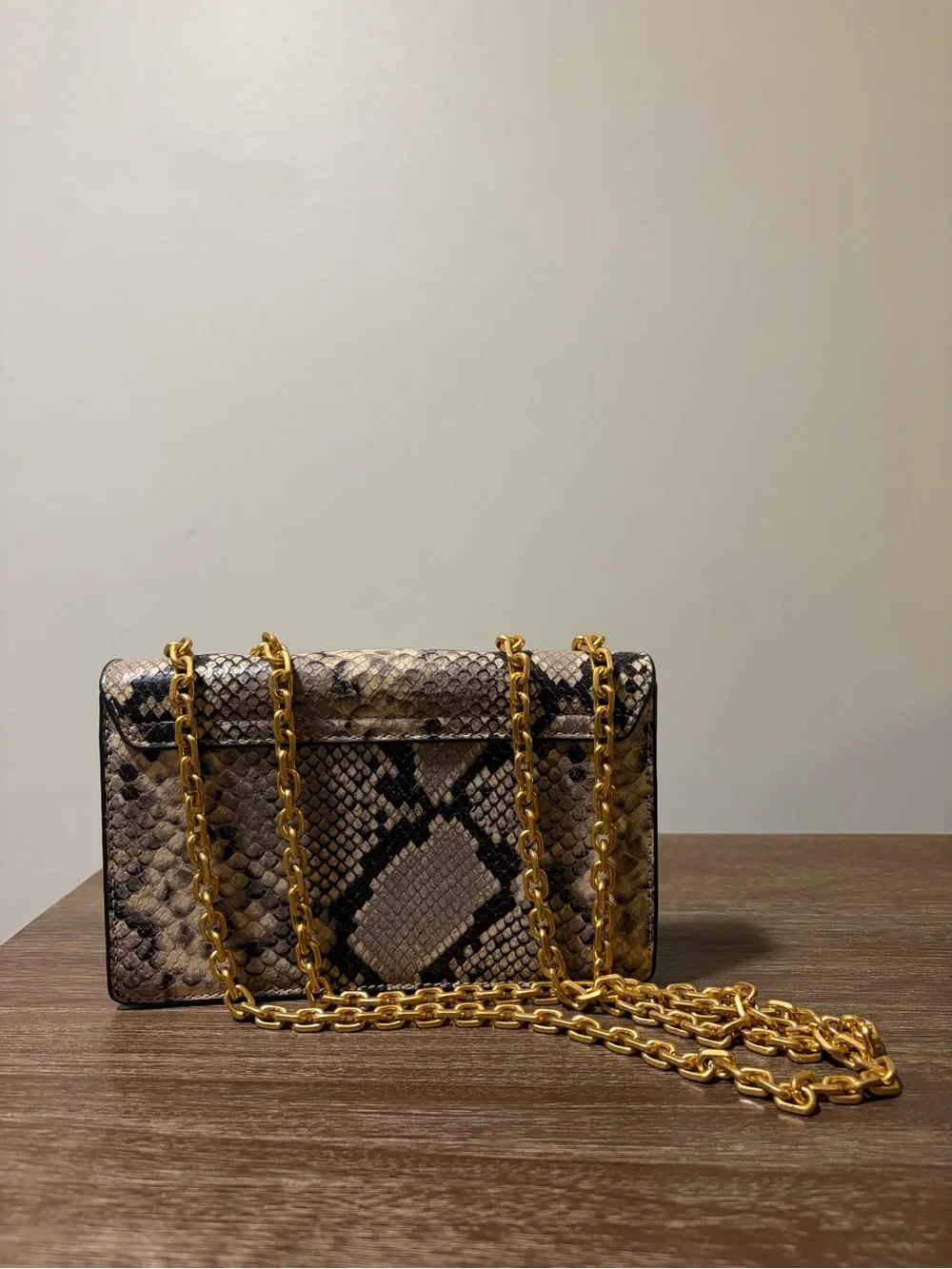 Tory Burch Gemini Link Snake Skin bag
